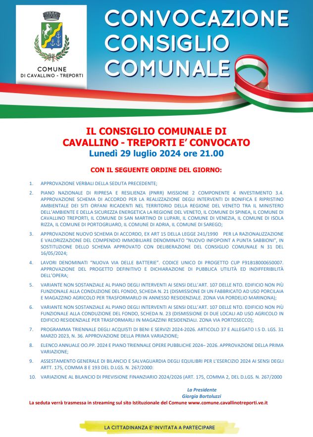 Consiglio Comunale  locandina