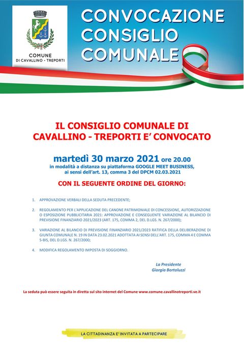 Consiglio Comunale  locandina