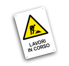 avviso lavori in corso