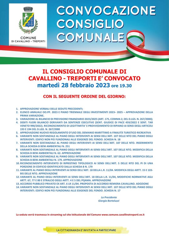 Consiglio Comunale  locandina