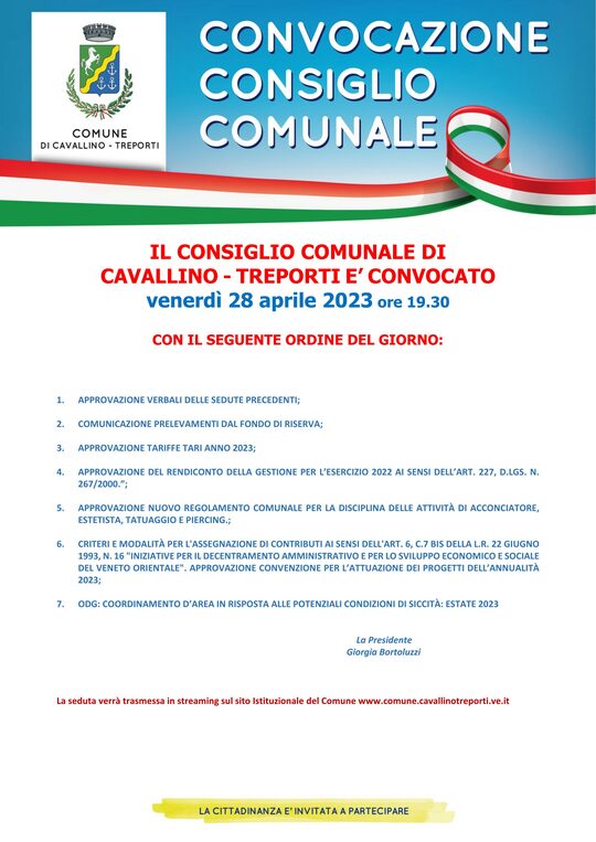 Consiglio Comunale  locandina