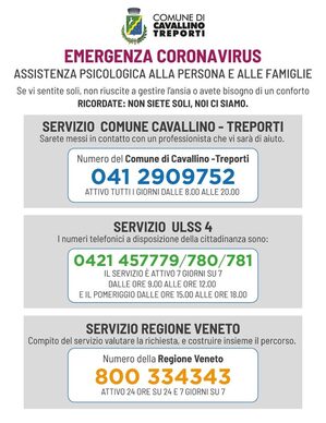 DEPLIANT numeri utili emergenza coronavirus