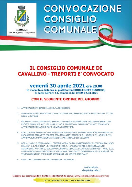 Consiglio Comunale  locandina