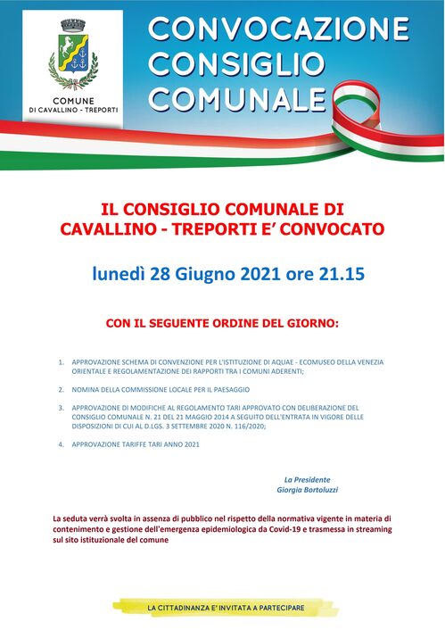 Consiglio Comunale  locandina