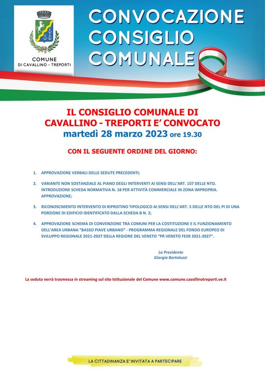 Consiglio Comunale  locandina